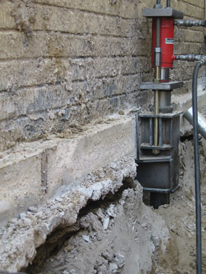 Commercial Push Pier Installation in Craig