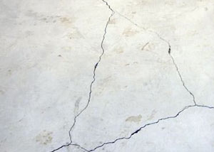 cracks in a slab floor consistent with slab heave in Avon.