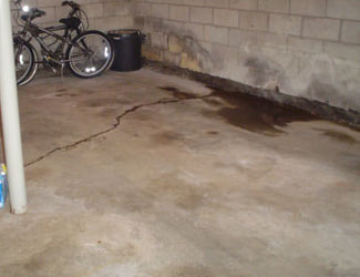 basement floor crack repair system in Colorado